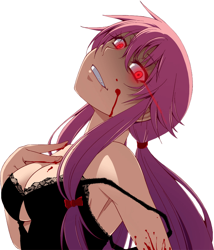 Yuno Gasai Yuno Gasai Gasai Yuno Yunogasai Animegirl - Mirai Nikki Mouse Pad, Mousepad (10.2 X 8.3 X 0.12 - Transparent PNG Free Download | PNGio