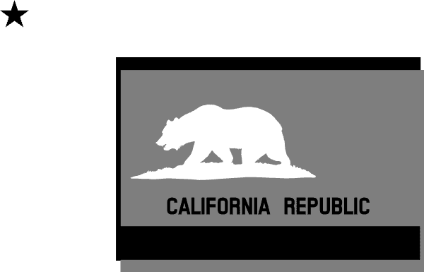 California Republic State Flag Mouse Pad - Transparent PNG Free Download | PNGio