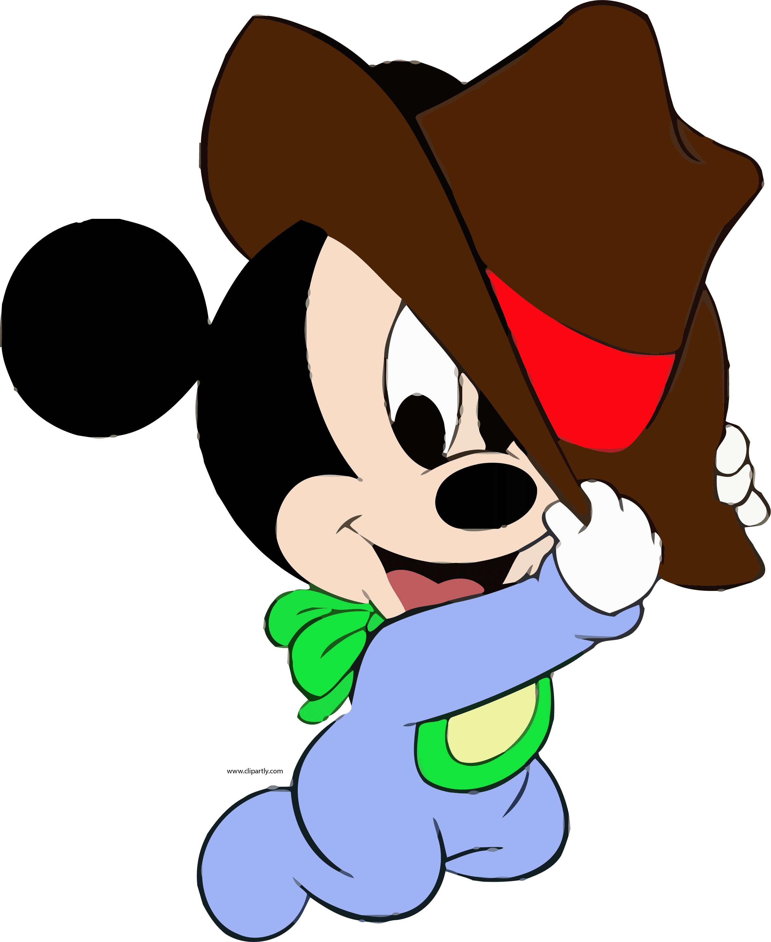Baby Mickey Wearing Hat Baby Shower Baby Mickey - Mickey Mouse Wearing A Hat - Transparent PNG Free Download | PNGio