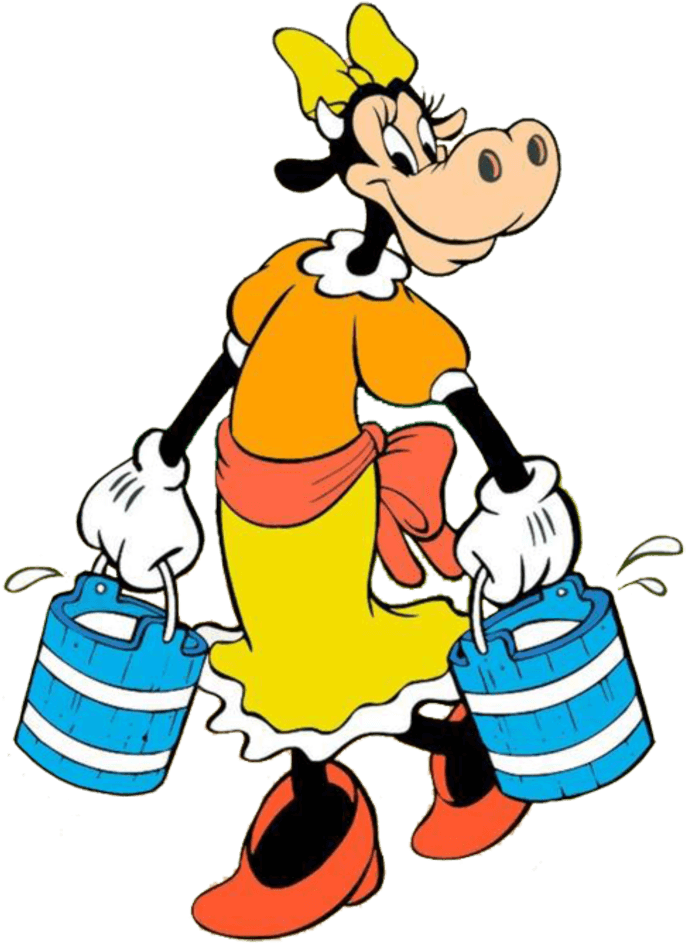 Mickey Mouse Cow Character - Transparent PNG Free Download | PNGio