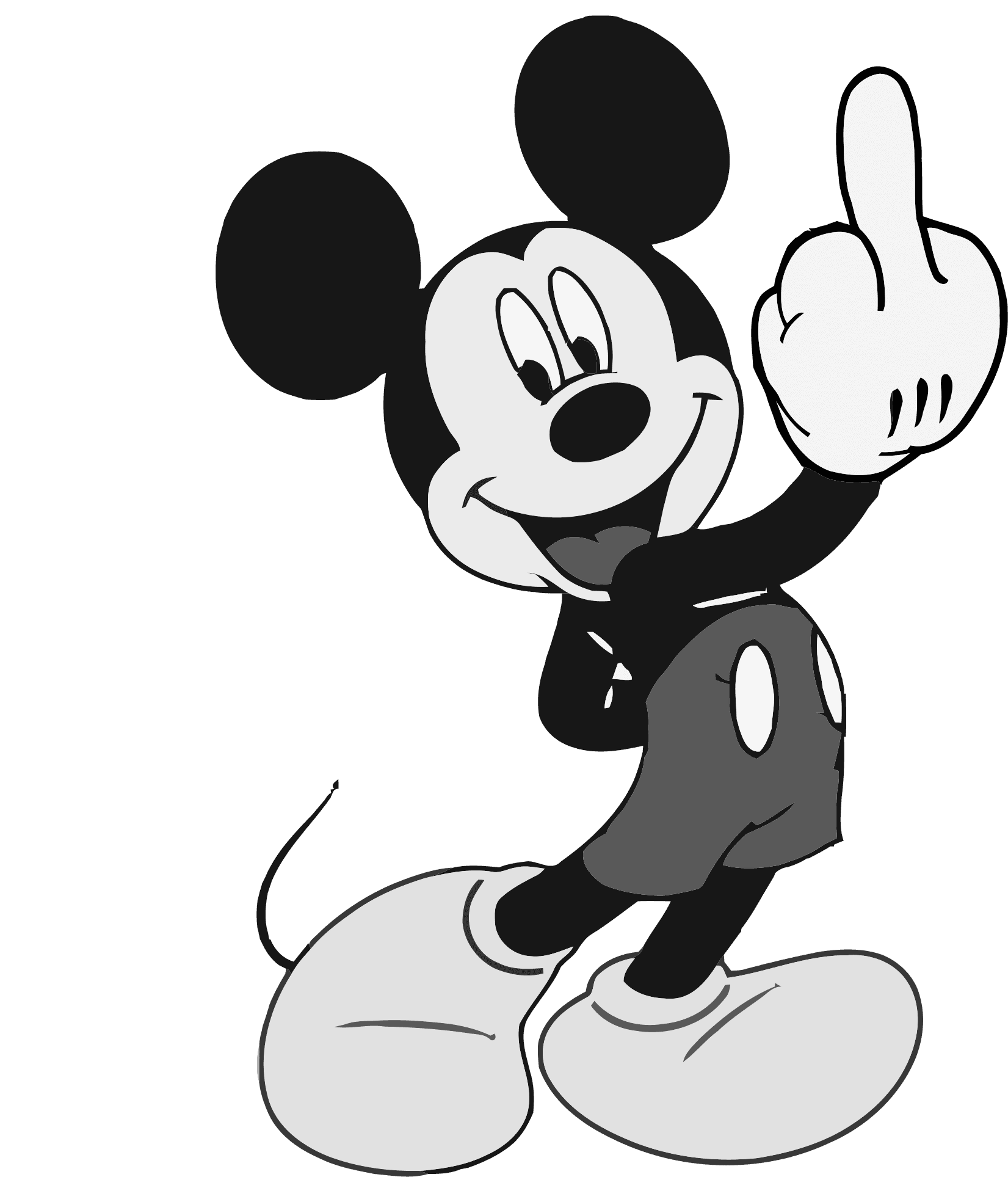5291488 - >> - Mickey Mouse Middle Finger - Transparent PNG Free Download | PNGio