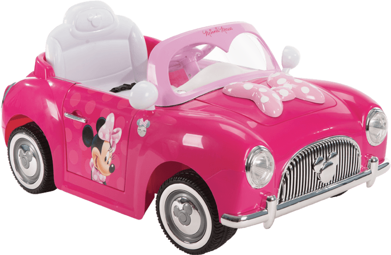 Disney Minnie Convertible 6 Volt Battery Powered Ride - Minnie Mouse Huffy Car - Transparent PNG Free Download | PNGio