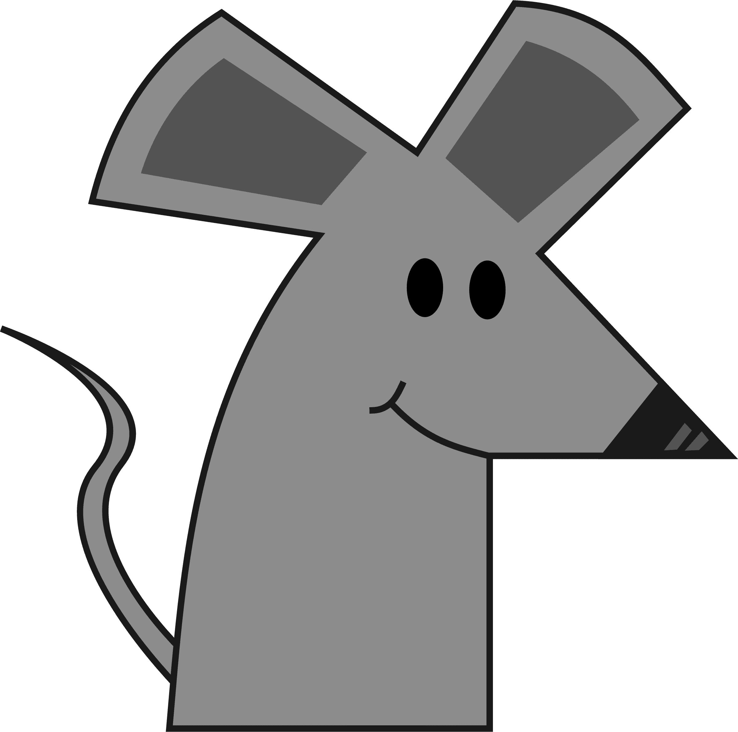 Rat Clipart Creepy - Easy Cartoon Cute Mouse - Transparent PNG Free Download | PNGio