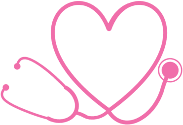 Heart Stethoscope Monogram - Nurse Mouse Pads - Transparent PNG Free Download | PNGio