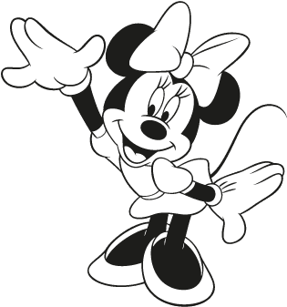 Draw Minnie Mouse Step By Step - Transparent PNG Free Download | PNGio