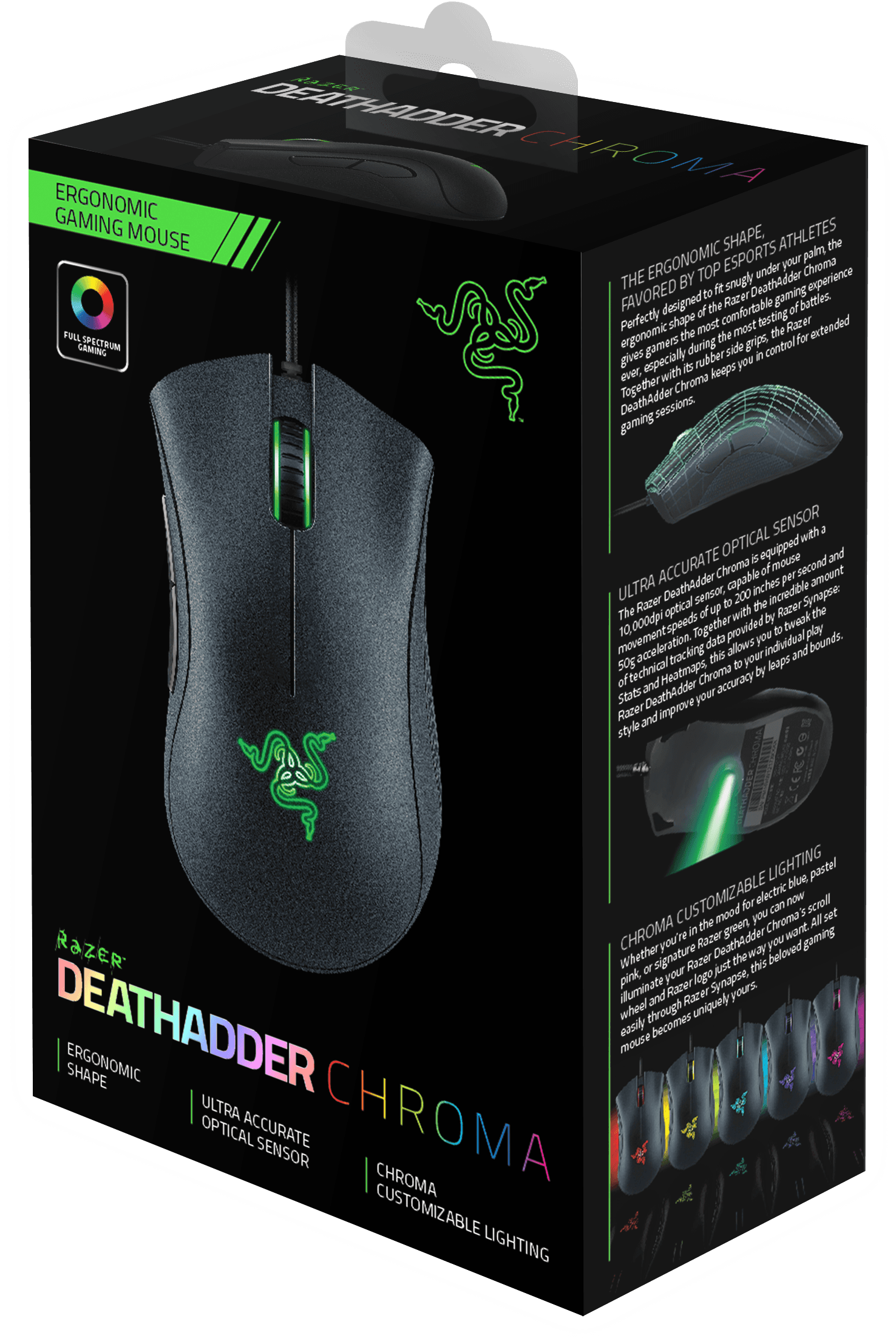 Razer Deathadder - Razer Deathadder Chroma - Usb Optical Mouse - Transparent PNG Free Download | PNGio