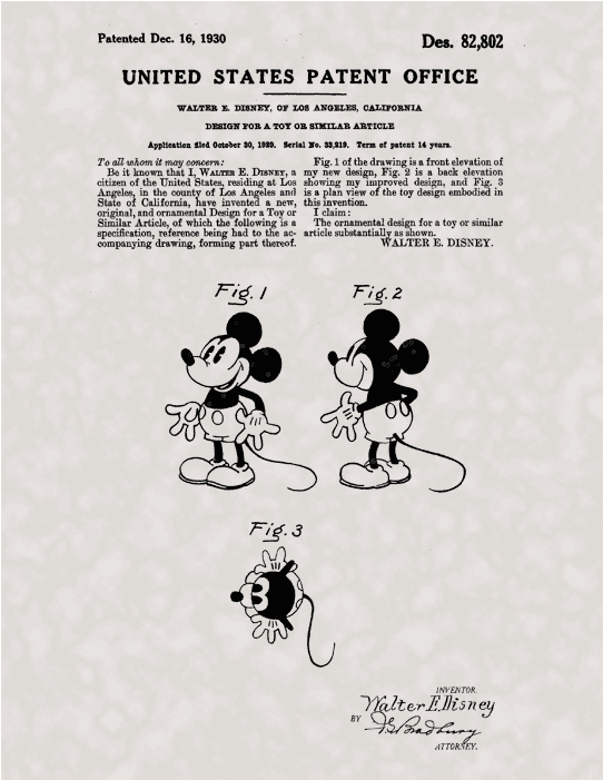 Mickey Mouse Patent - Transparent PNG Free Download | PNGio