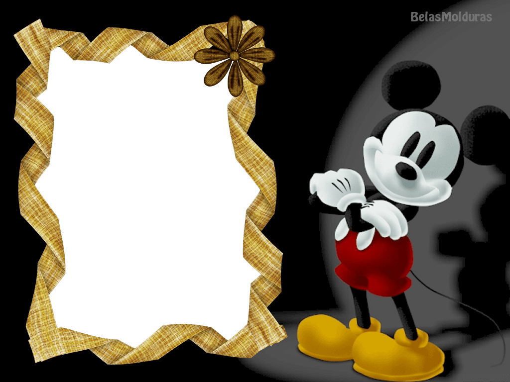 Molduras Do Mickey E Da Minnie - Mickey Mouse 3 Dimensi - Transparent PNG Free Download | PNGio