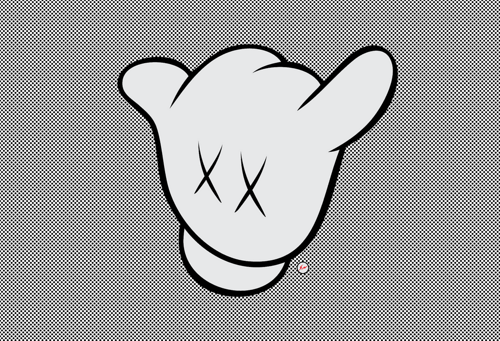Kaws X Fragment - Kaws Mickey Mouse Hands - Transparent PNG Free Download | PNGio