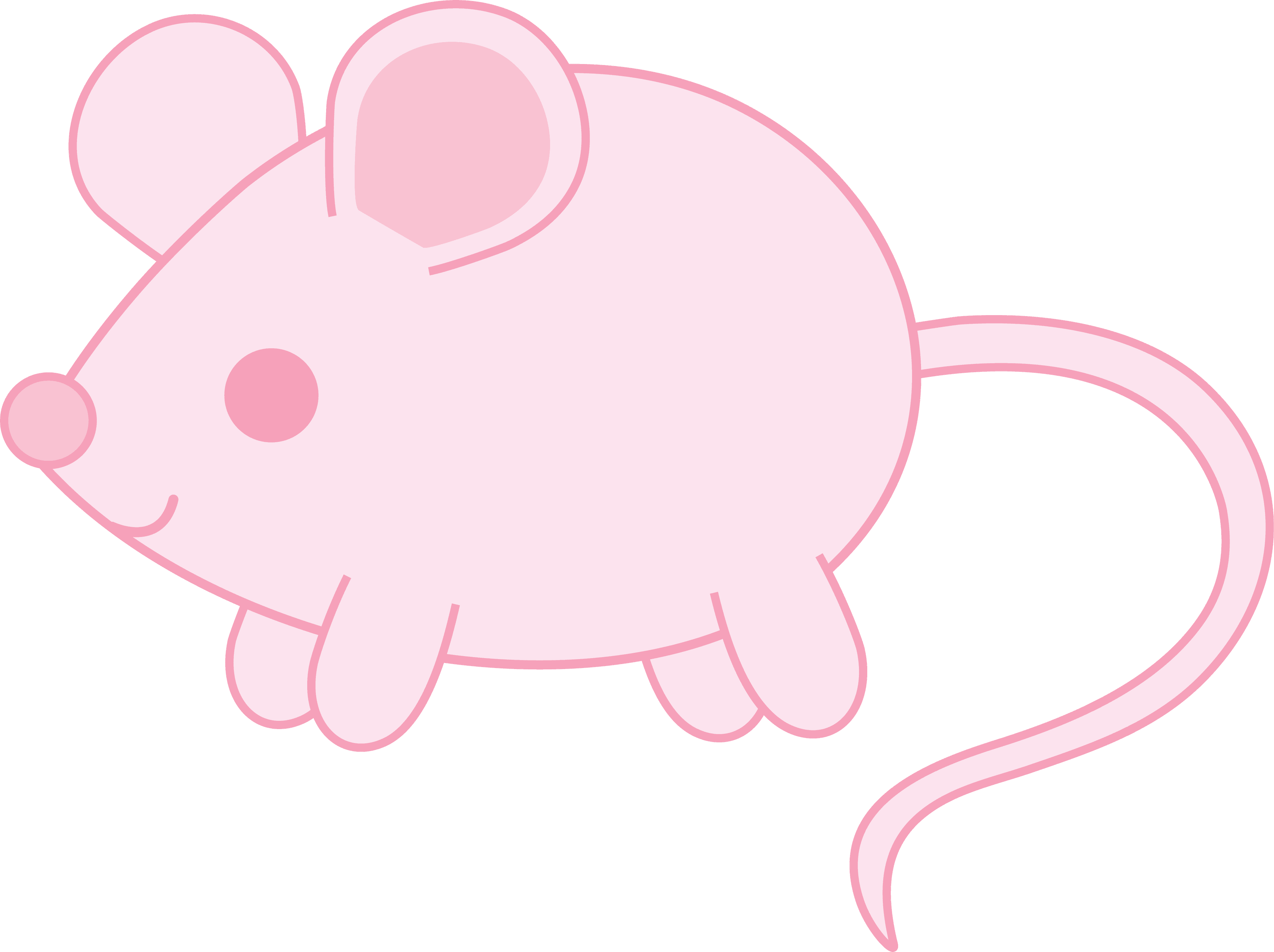 6384 X 4771 7 - Clip Art Pink Mouse - Transparent PNG Free Download | PNGio