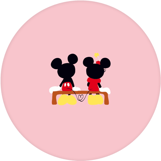 Disney Pop Grip - Mickey And Minnie Mouse Love - Transparent PNG Free Download | PNGio