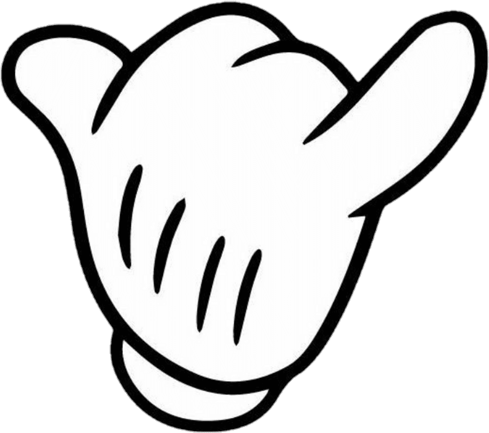 #mikymouse #mikymause #hand #call #callme #tumblr #png - Mickey Mouse Hand Signs - Transparent PNG Free Download | PNGio