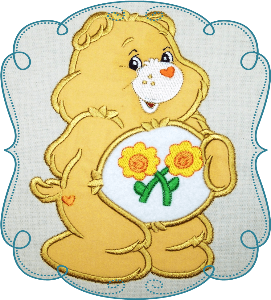 Flower Cuddle Bear - Embroidery Minnie Mouse Christmas Designs - Transparent PNG Free Download | PNGio