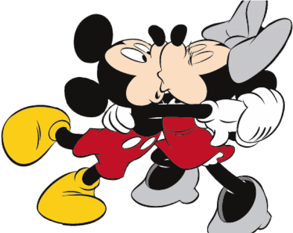 Mickey Mouse Minnie Kiss - Transparent PNG Free Download | PNGio