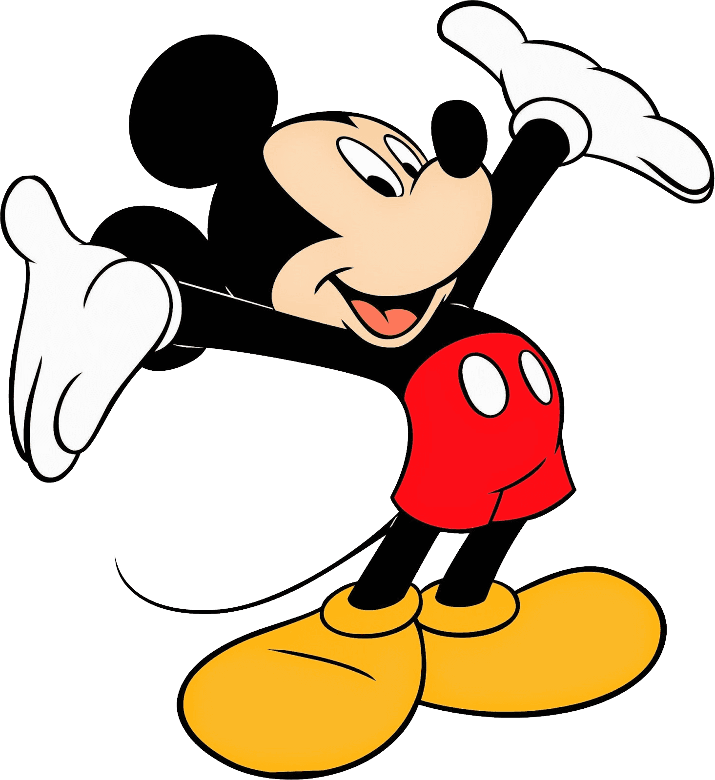 Mickey Mouse Happy Png Image - Mickey Png - Transparent PNG Free Download | PNGio