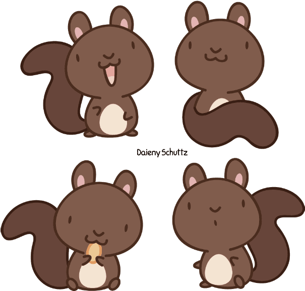 Mouse Watercolor - Squirrel Kawaii - Transparent PNG Free Download | PNGio