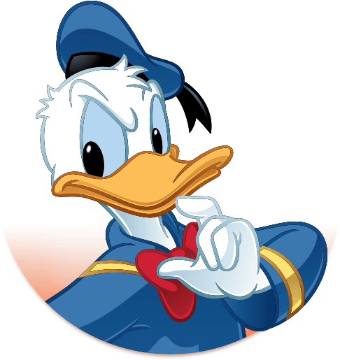 Clipart Friends Mickey Mouse Clubhouse - Donald Duck Temporary Tattoo - Transparent PNG Free Download | PNGio