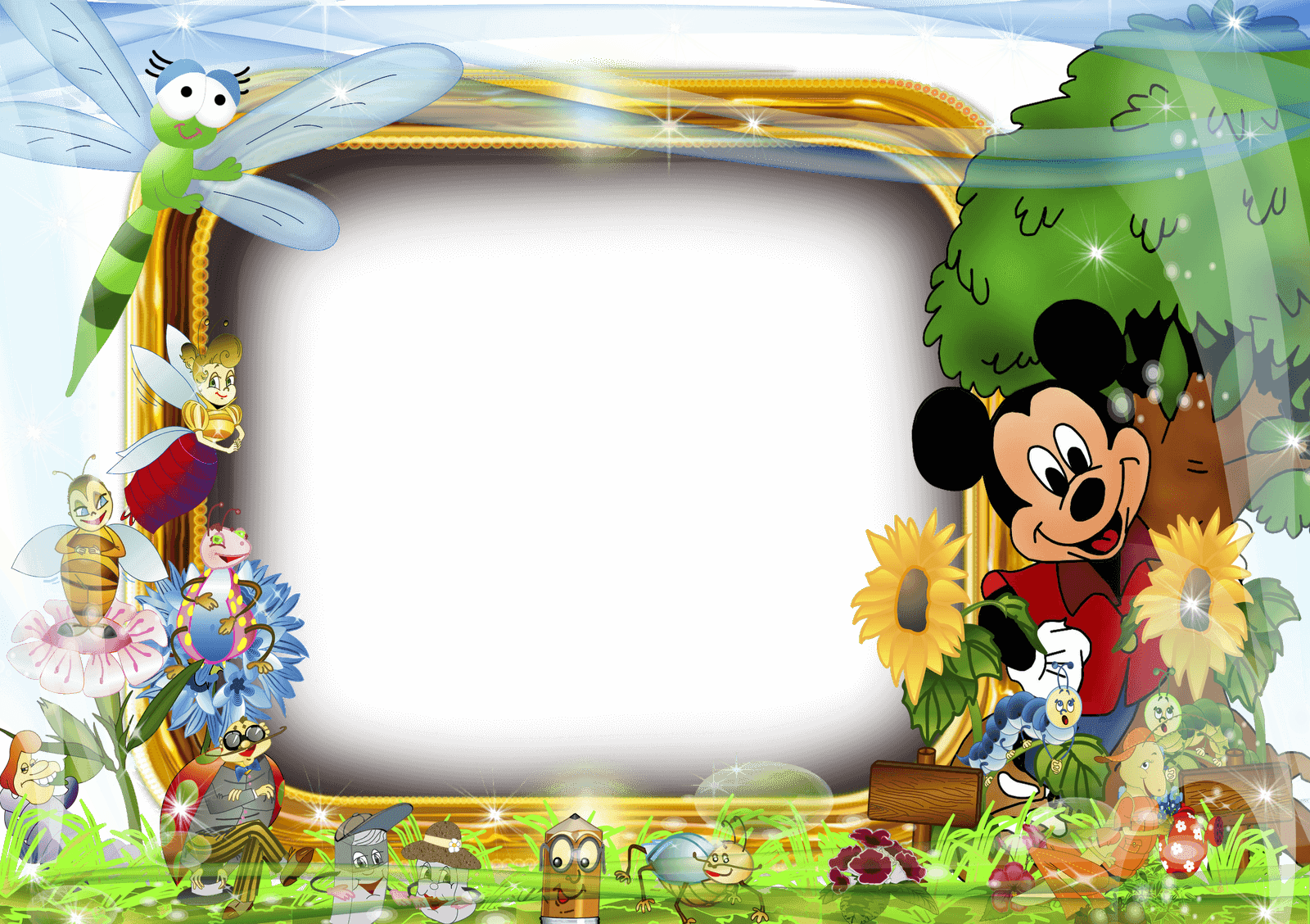 Marco De Mickey Mouse Descargar Marcos - Frame Templates Free Download - Transparent PNG Free Download | PNGio
