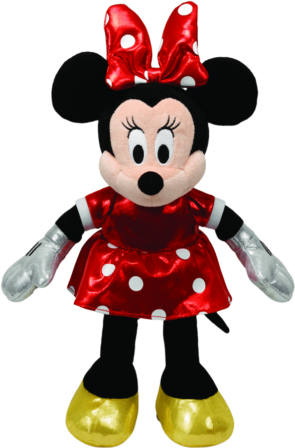 Minnie Mouse Red Sparkle Beanie Babies - Sparkle Minnie And Mickey Beanie Babies - Transparent PNG Free Download | PNGio