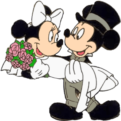 Wedding Clipart Mickey Mouse - Mickey And Minnie Wedding - Transparent PNG Free Download | PNGio