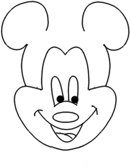 How To Draw A Mickey Mouse Face - Drawing - Transparent PNG Free Download | PNGio