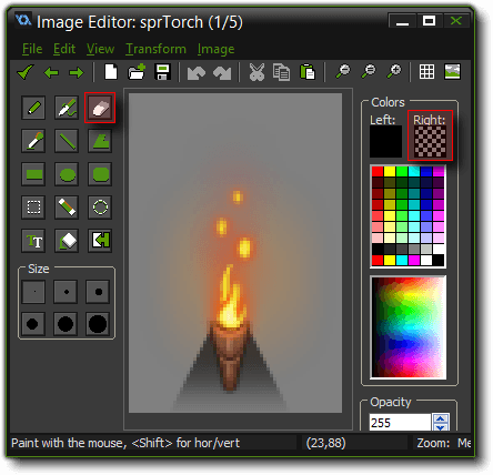 When You Have Selected The Right Mouse Erase Option, - Game Maker Studio Sprite Editor - Transparent PNG Free Download | PNGio