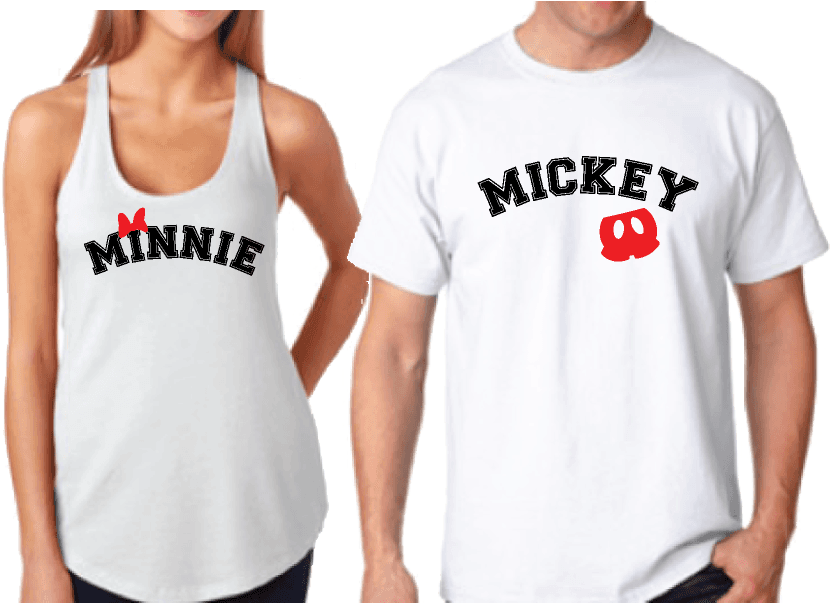 Mickey Mouse Pants Minnie Mouse Bow - Disney Christmas Couple Shirts - Transparent PNG Free Download | PNGio