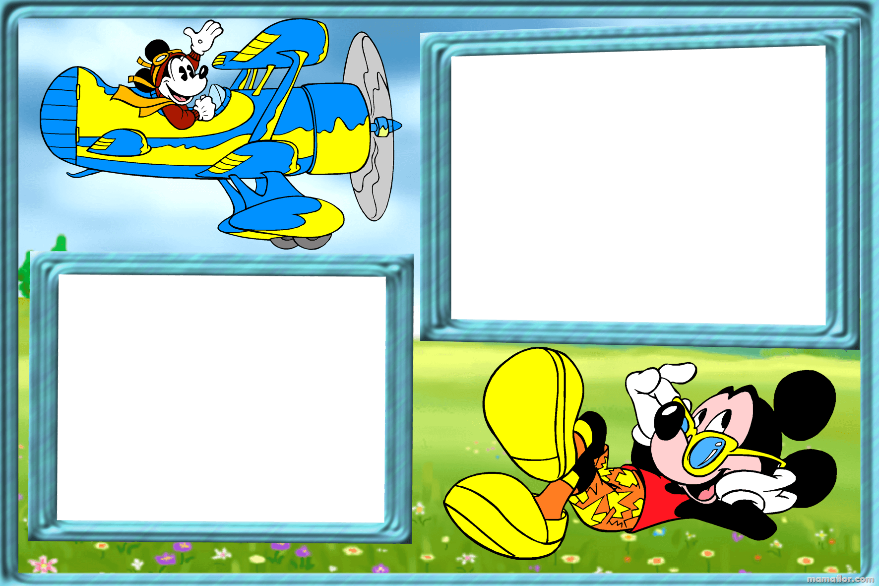 Marco De Fotos De Retro Mickey Mouse - Transparent PNG Free Download | PNGio