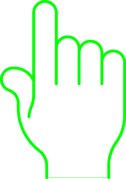 Reading Pointermickey Mouse Hand Pointer Finger - Green Pointing Finger - Transparent PNG Free Download | PNGio