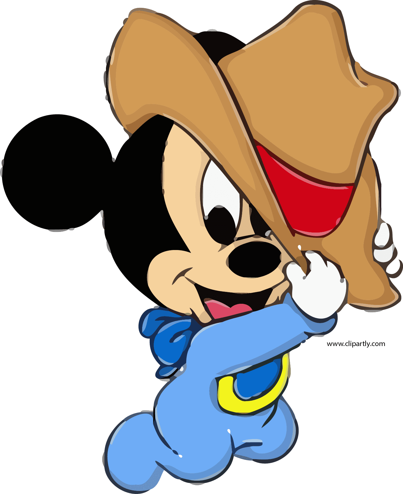 Baby Mickey Disney Baby Cowboy Hat Mouse Pictures Clipart - Transparent PNG Free Download | PNGio