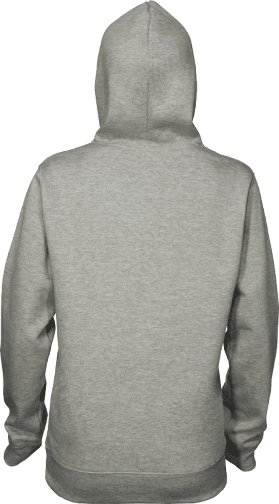 Larger Imagemove Mouse Over The Image To Magnify - Plain Grey Hoodie Back - Transparent PNG Free Download | PNGio