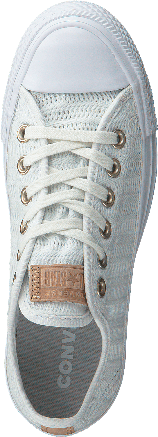 Women White Converse Sneakers Ctas Ox White/tan/mouse - Walking Shoe - Transparent PNG Free Download | PNGio