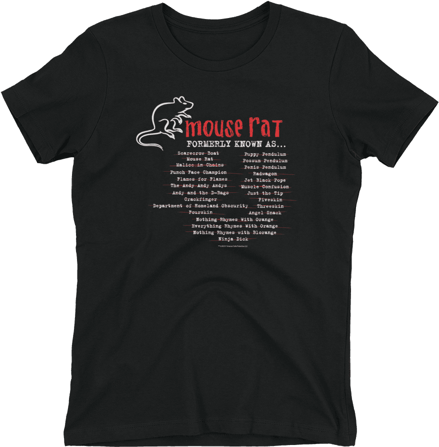 Parks And Recreation Mouse Rat Formerly Known As Women's - Mr Robot Shirt - Transparent PNG Free Download | PNGio