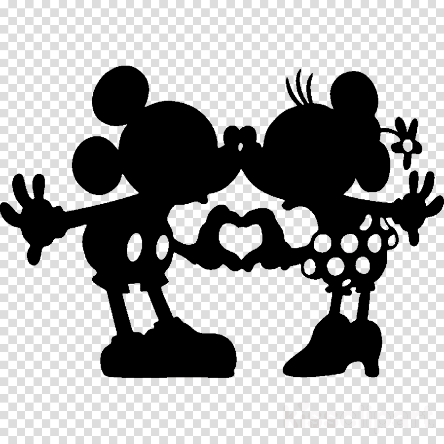 Mickey And Minnie Silhouette Clipart Mickey Mouse Minnie - Mickey And Minnie Silhouette Png - Transparent PNG Free Download | PNGio