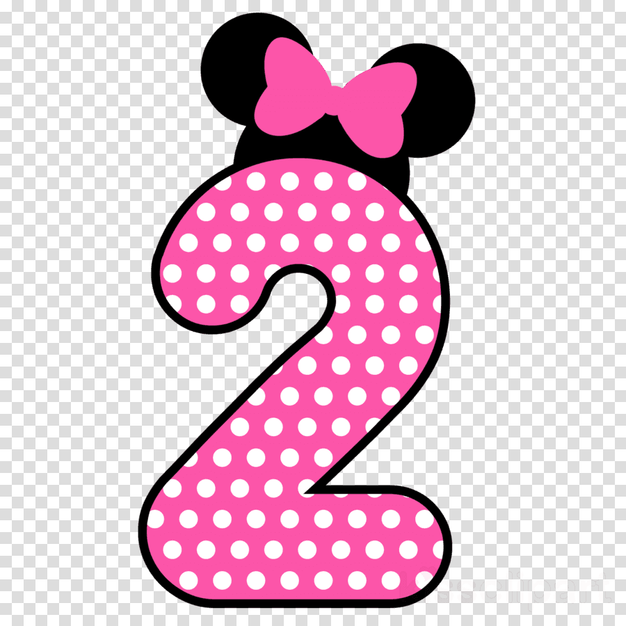 2 Minnie Png Clipart Minnie Mouse Mickey Mouse Clip - Numero 2 Minnie Png - Transparent PNG Free Download | PNGio