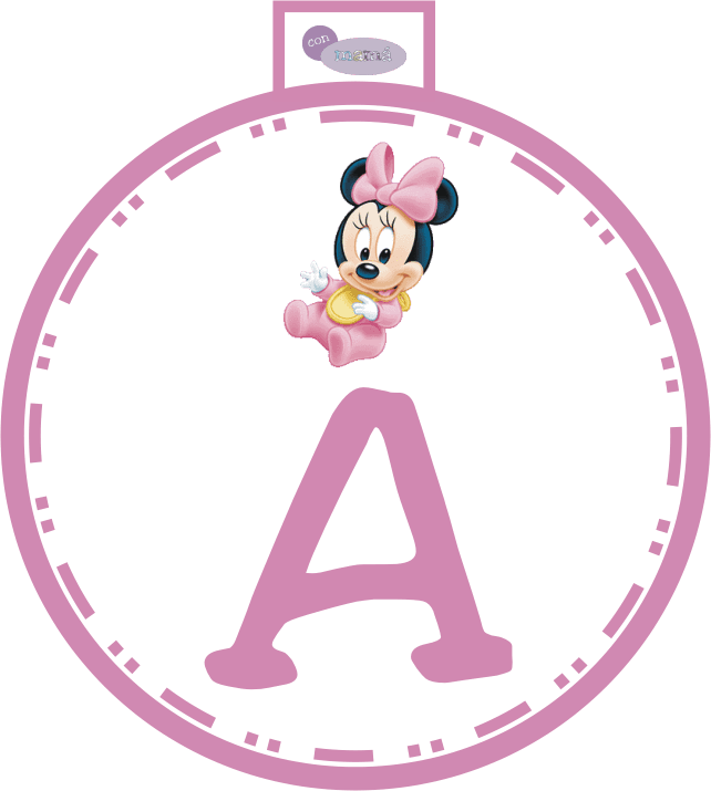 Baby Disney, Minnie Mouse, Mice, Numbers, Letters, - Disney Baby Minnie Mouse Edible Image Cake Toppers - Transparent PNG Free Download | PNGio