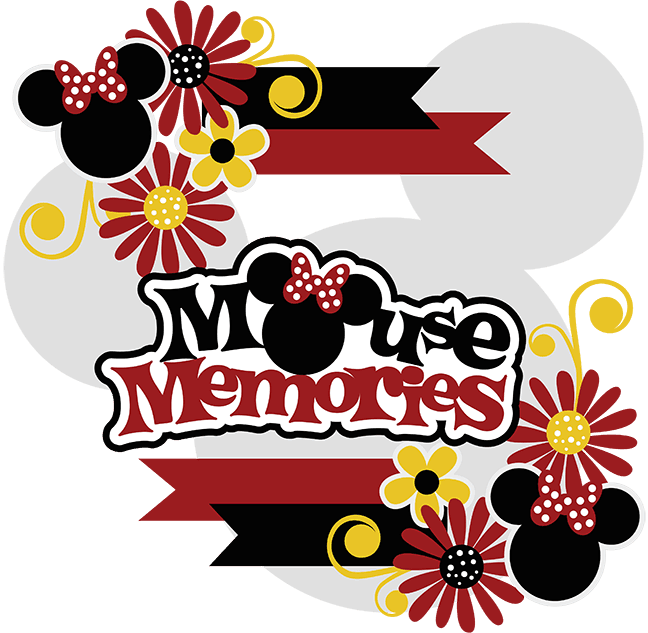 Mouse Memories Svg Collection Cute Svg Files For Scrapbooking - Miss Kate Cuttables Mickey - Transparent PNG Free Download | PNGio