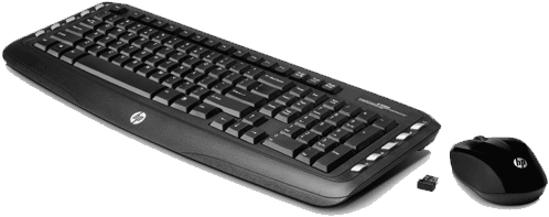 Hp Wireless Multimedia Keyboard & Mouse - Hp Classic Desktop J8f13aa - Transparent PNG Free Download | PNGio