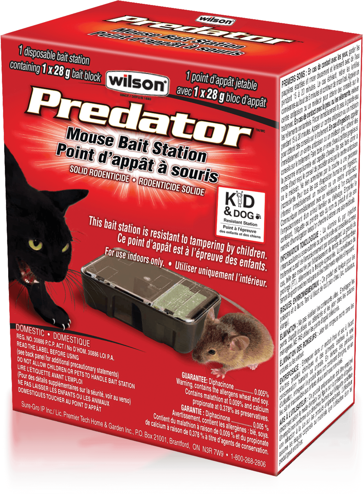 Wilson Predator Mouse Block Pre-filled Bait Station - Transparent PNG Free Download | PNGio