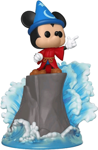 Mickey Mouse 90th Anniversary - Funko Pop Sorcerer Mickey Movie Moment - Transparent PNG Free Download | PNGio