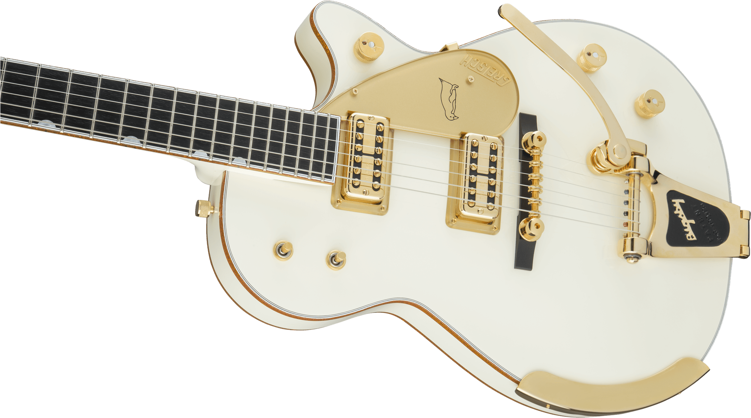 G6134t-58 Vintage Select '58 Penguin™ With Bigsby®, - Gretsch White Falcon G6136t Wht Players Edition - Transparent PNG Free Download | PNGio