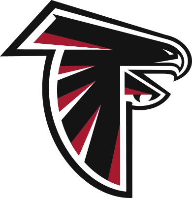 Atlanta Falcons Clipart All About - Falcons Logo Black And White - Transparent PNG Free Download | PNGio