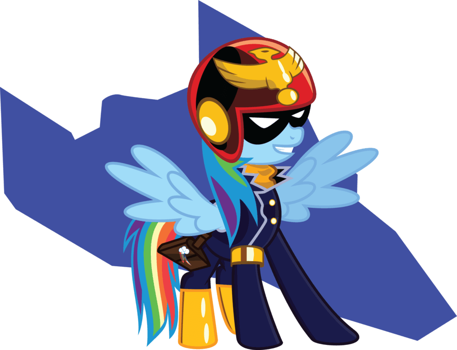 Banner Artist Mysteriouskaos Captain Cosplay F Zero - Captain Falcon Rainbow Dash - Transparent PNG Free Download | PNGio