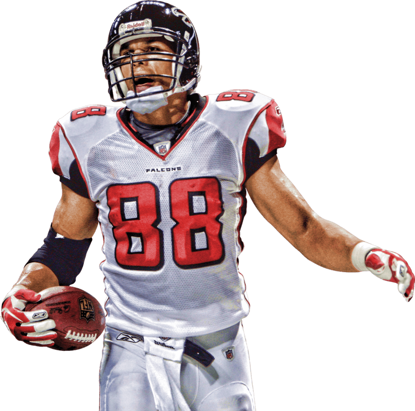 Free Png Download Former 88 Atlanta Falcons Tony Gonzalez - Tony Gonzalez Falcons Png - Transparent PNG Free Download | PNGio