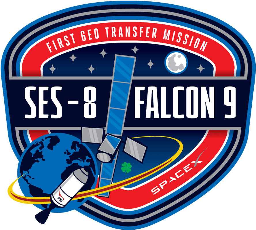 Spacex Falcon 9 V1 - Ses-8 - Transparent PNG Free Download | PNGio