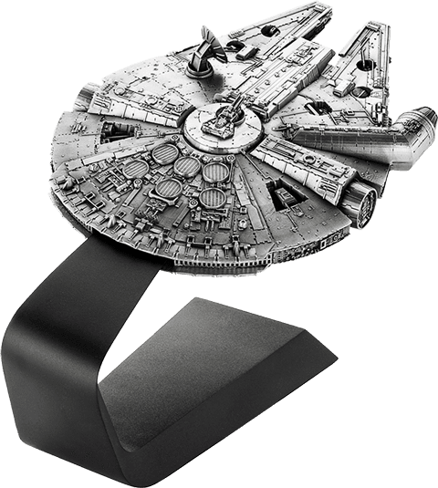 Millennium Falcon Pewter Collectible - Millennium Falcon - Transparent PNG Free Download | PNGio