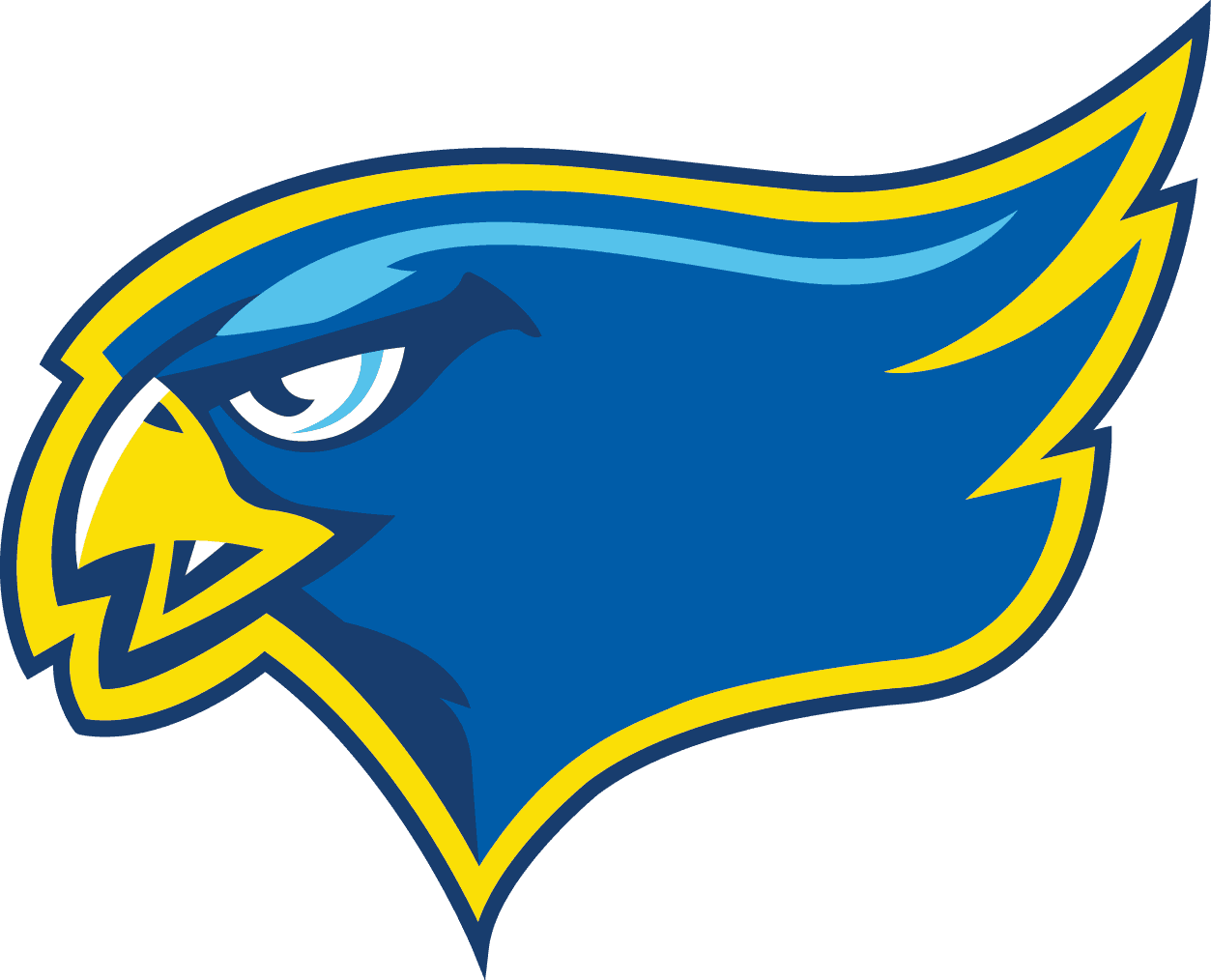 Athletic Mascot, The Falcon - Blue And Gold Falcon - Transparent PNG Free Download | PNGio
