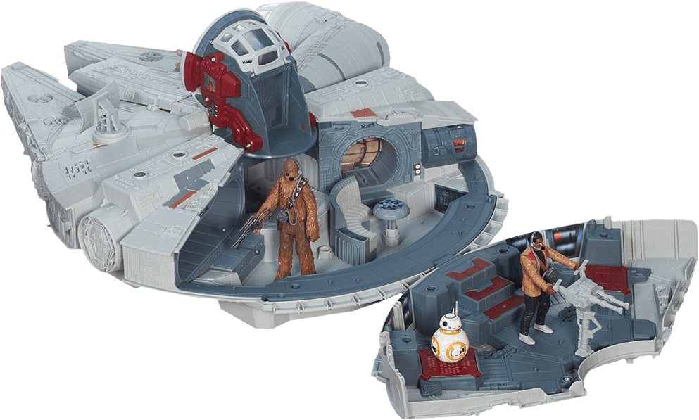 Star - Millennium Falcon Force Awakens Hasbro - Transparent PNG Free Download | PNGio