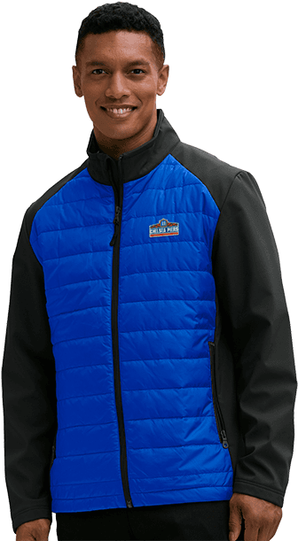 Men's Royal/black Air Force Falcons Hybrid Full-zip - Transparent PNG Free Download | PNGio