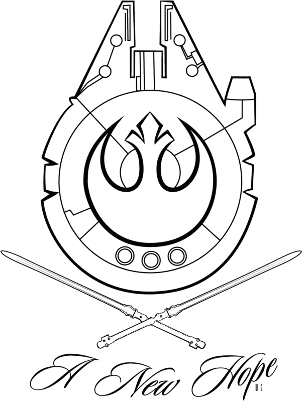 Star Wars Tattoo Design By Wilmer Gonzalez, Via Behance - Star Wars Millennium Falcon Tattoo - Transparent PNG Free Download | PNGio